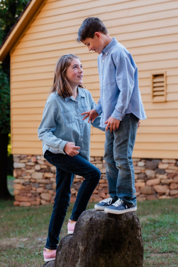 Fall Family Session at Old Salem Moravian Village