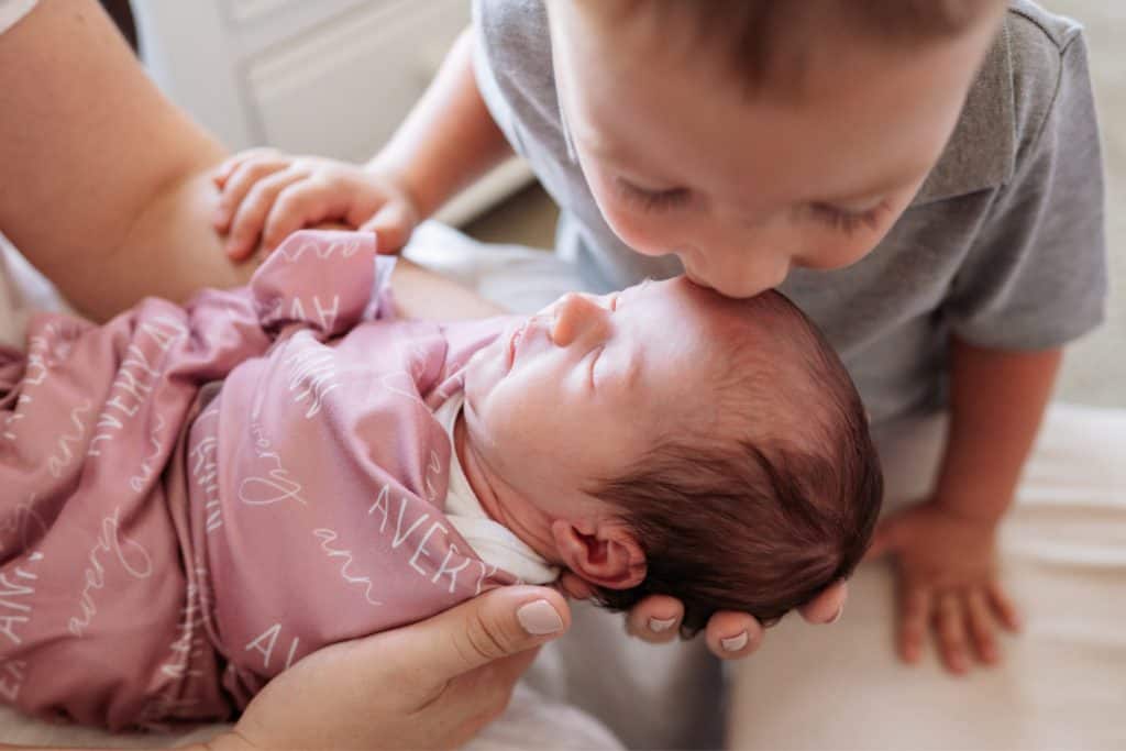 Winston Salem Newborn Photographer - Siblings