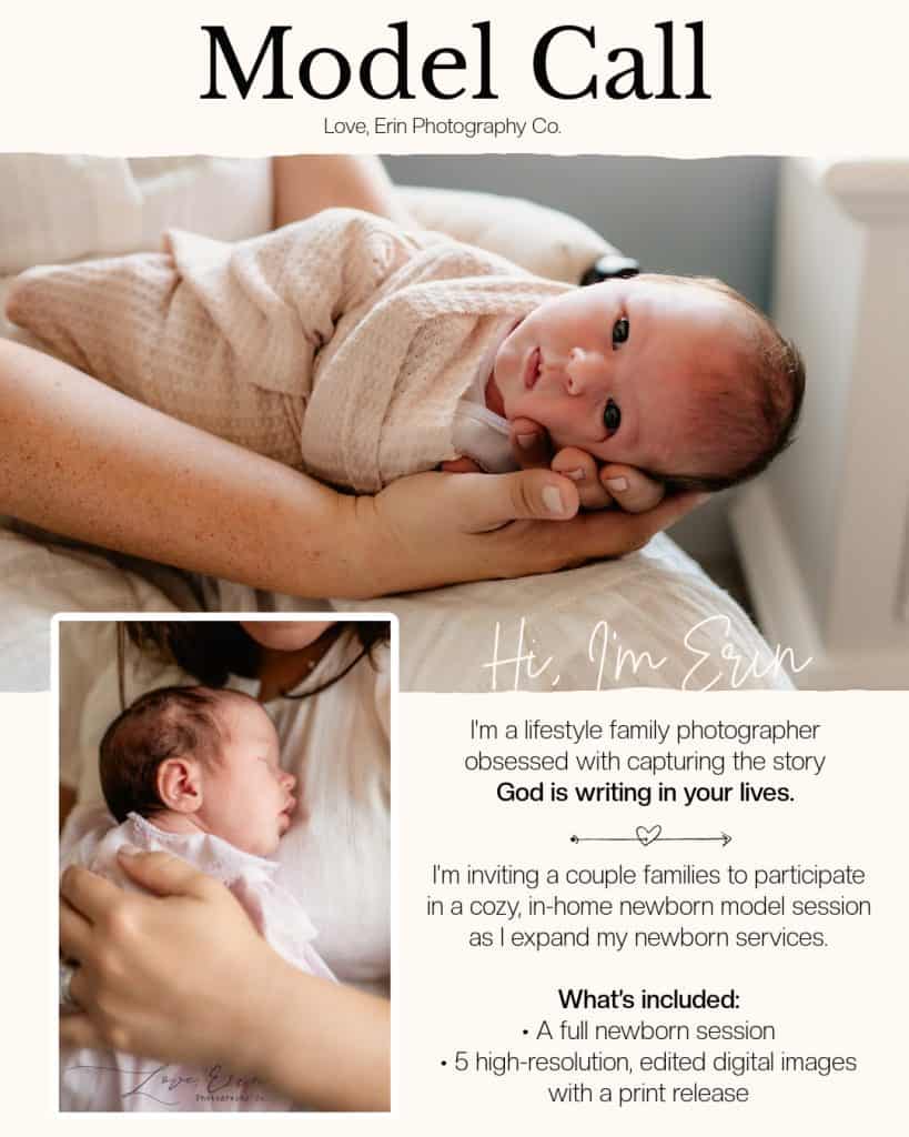 Winton Salem Newborn Model Call 