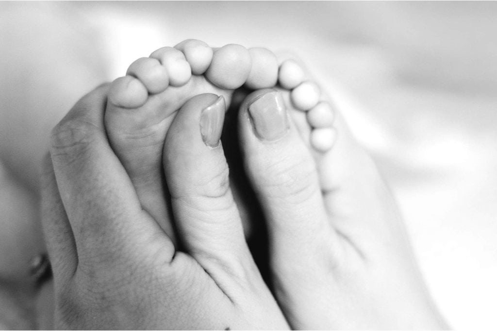 Foot Detail BW- Winston-Salem Newborn Photos (1)