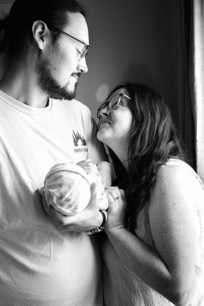 Black and White Newborn Photography
