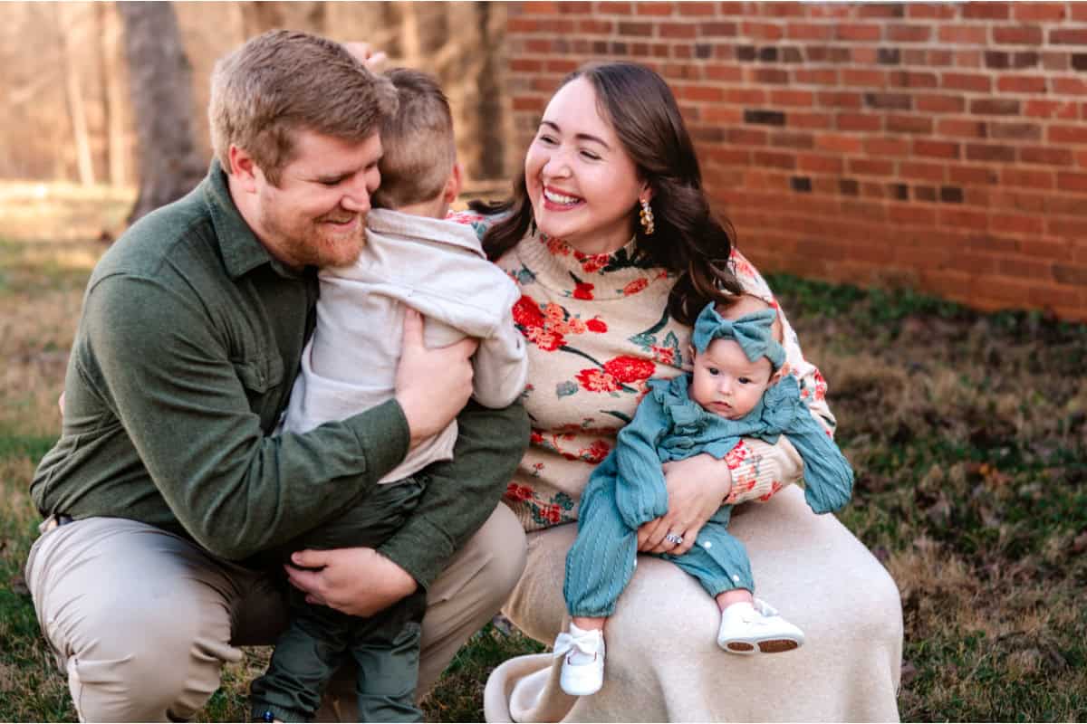 Winter Family Sessions in Winston-Salem North Carolina